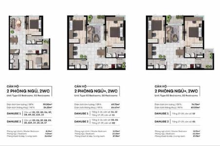 Layout West Gate Park Căn hộ West Gate Park tầng thấp, ban công ngập tràn gió mát.