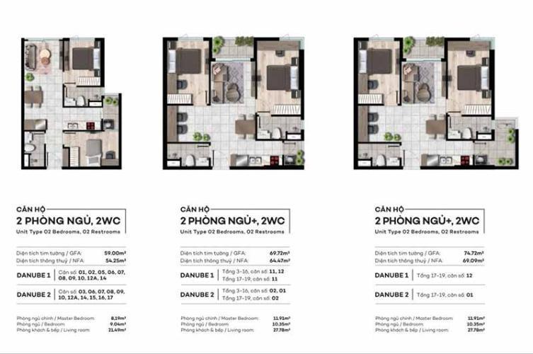 Layout West Gate Park Căn hộ West Gate Park tầng thấp, ban công ngập tràn gió mát.