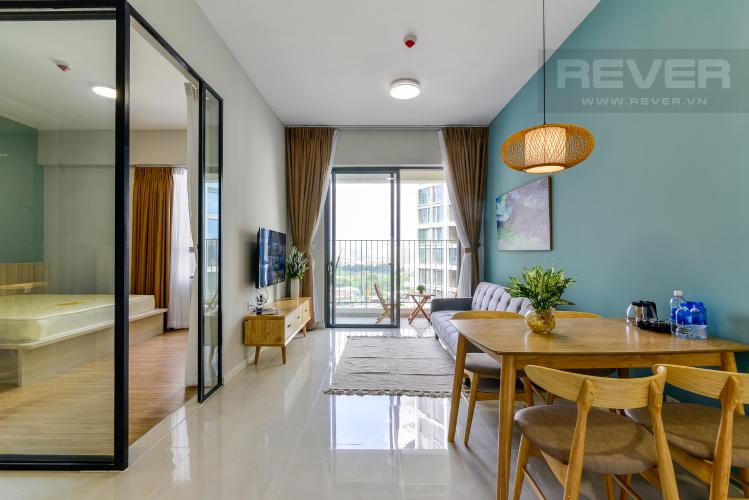 Phòng Khách Căn hộ Masteri An Phú tầng 11 diện tích 52m2, đầy đủ nội thất.