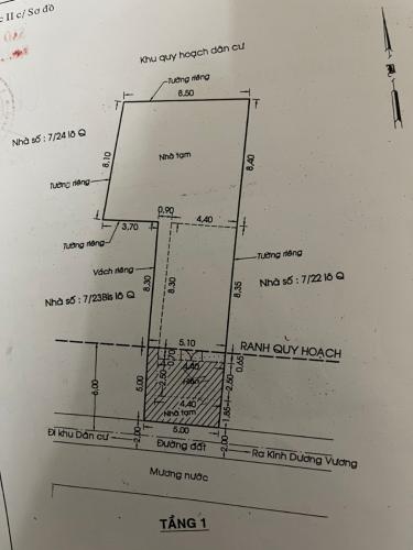 Thông tin nhà phố Nhà phố Bình Tân diện tích sử dụng 156m2, 1 trệt 1 lầu.