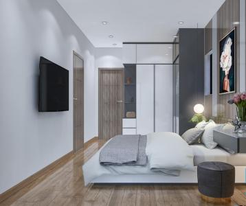 phòng ngủ căn hộ midtown Căn hộ Phú Mỹ Hưng Midtown tầng trung, nội thất sang trọng.