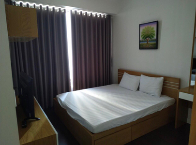 Căn hộ The Tresor, Quận 4 Căn hộ The Tresor tầng 12 thiết kế 2 phòng ngủ, ban công hướng Đông Bắc.