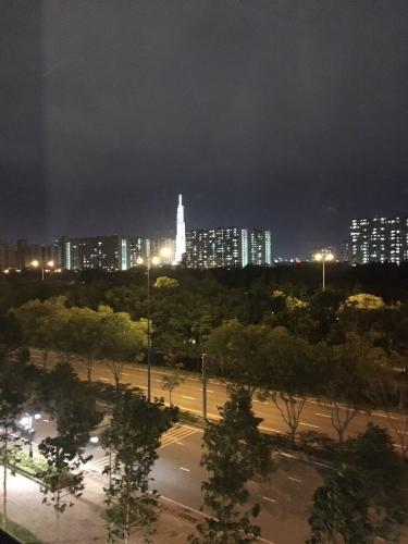 view cảnh căn hộ The Sun Avenue Căn hộ nội thất đầy đủ The Sun Avenue view nội khu.