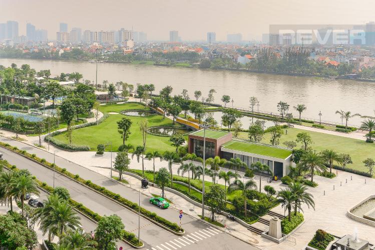 View nhìn sông trực diện Căn hộ Vinhomes Central Park tầng thấp C1 thiết kế đẹp, đầy đủ tiện nghi