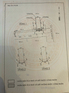 Bản vẽ nhà phố Quận Bình Thạnh Nhà phố kết cấu 1 trệt, 2 lầu đúc kiên cố, hẻm rộng 5m thông tứ tung.