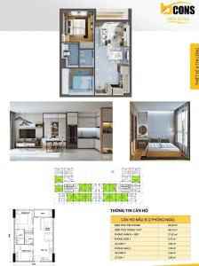 Layout Bcons Miền Đông Căn hộ Bcons Miền Đông nội thất cơ bản, thiết kế hiện đại.