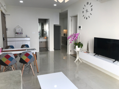 Căn hộ Masteri Millennium, Quận 4 Căn hộ Masteri Millennium tầng 24 ban công hướng Đông Nam thoáng mát.