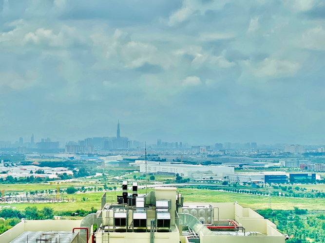 View căn hộ Vinhomes Grand Park, Quận 9 Căn hộ Vinhomes Grand Park hướng ban công tây nam đầy đủ nội thất diện tích 81.7m²