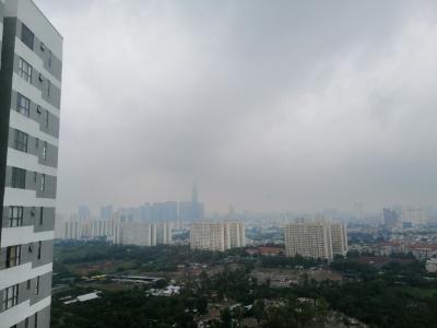 view cảnh căn hộ The Sun Căn hộ 3 phòng ngủ tầng 21 The Sun Avenue - nội thất đầy đủ 