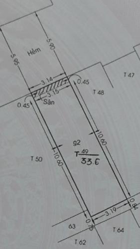 Bản vẽ nhà phố Phạm Văn Chí, Quận 6 Nhà phố có cửa hướng Tây Bắc diện tích 33.6m2, khu dân cư hiện hữu.