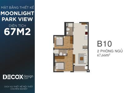 mặt bằng căn hộ urban hill Bán căn hộ 2 phòng ngủ hướng Nam, căn hộ tầng cao Urban Hill