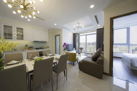 Căn hộ Vinhomes Central Park, Quận Bình Thạnh Căn hộ hạng sang Vinhomes Central Park tầng 48, view thành phố sầm uất.