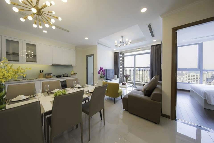 Căn hộ Vinhomes Central Park, Quận Bình Thạnh Căn hộ hạng sang Vinhomes Central Park tầng 48, view thành phố sầm uất.