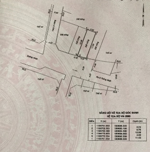 Bản vẽ đất nền Quận Gò Vấp Đất nền đối diện trường học Phan Tây Hồ, diện tích 48m2 có sổ hồng riêng.