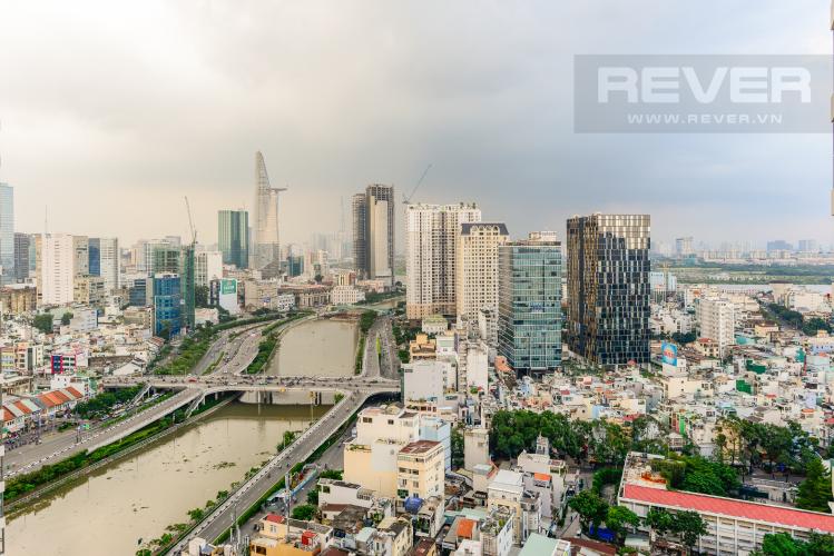 View Cho thuê căn hộ Masteri Millennium tầng cao 2PN view sông