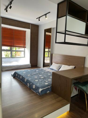 Phòng ngủ căn hộ Duplex Masteri Thảo Điền, Quận 2 Căn hộ Duplex Masteri Thảo Điền nội thất đầy đủ, view đón gió.