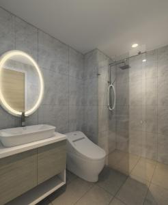 Phòng vệ sinh căn hộ Riviera Point Căn hộ tầng 12 Riviera Point sàn gỗ, view thành phố thành phố sầm uất.