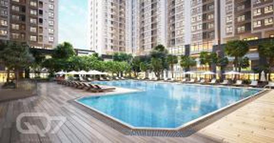 tiện ích căn hộ q7 boulevard Căn hộ Q7 Boulevard tầng thấp, 2 phòng ngủ, nội thất cơ bản.