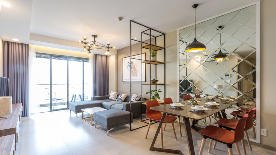 Căn hộ The Gold View, Quận 4 Căn hộ The Gold View tầng 8 diện tích 80m2, bàn giao đầy đủ nội thất.