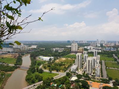View căn hộ Riviera Point Căn hộ tầng cao Riviera Point nội thất đầy đủ, view thành phố sầm uất.
