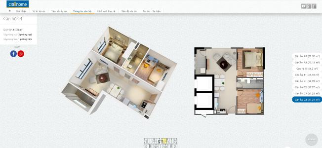 layout căn hộ Citihome  Căn hộ Citihome tầng trung, nội thất cơ bản, đã có sổ hồng