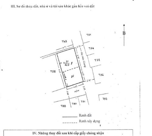 Nhà phố Quận 6 Nhà phố đường Hậu Giang diện tích 42m2, khu dân cư đông đúc.