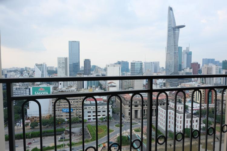 View căn hộ Saigon Royal, Quận 4 Căn hộ Saigon Royal tầng 19 cửa hướng Đông Nam, view đón gió mát.