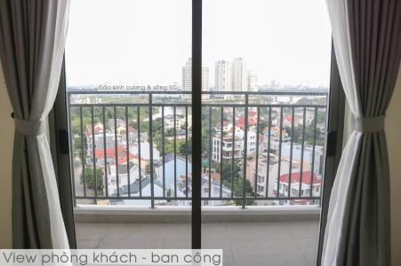 View ban công Officetel The Sun Avenue 1PN Officetel The Sun Avenue tầng trung, ban công hướng Tây Nam 