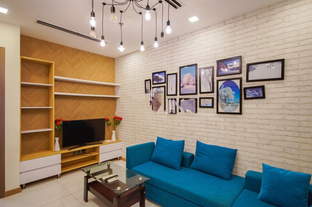 Căn hộ Vinhomes Central Park, Quận Bình Thạnh Căn hộ Vinhomes Central Park tầng 6 diện tích 51.2m2, đầy đủ nội thất.