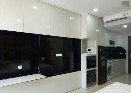 Không gian căn Office-tel The Tresor, Quận 4 Căn Office-tel The Tresor tầng 7 thiết kế sang trọng, đầy đủ nội thất.