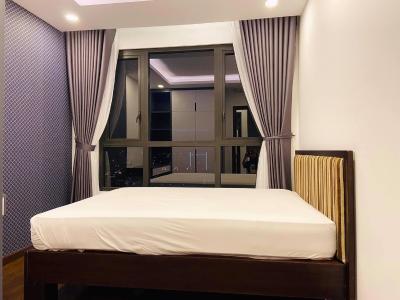 phòng ngủ căn hộ riviera point Căn hộ Riviera Point tầng cao, đón view sông thoáng mát.