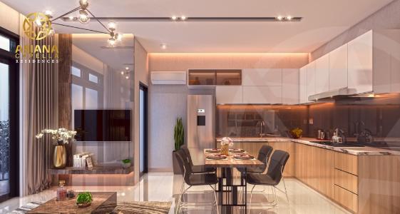 Nhà mẫu căn hộ Asiana Capella, Quận 6 Căn hộ chung cư Asiana Capella nội thất cơ bản, hướng Đông Nam.