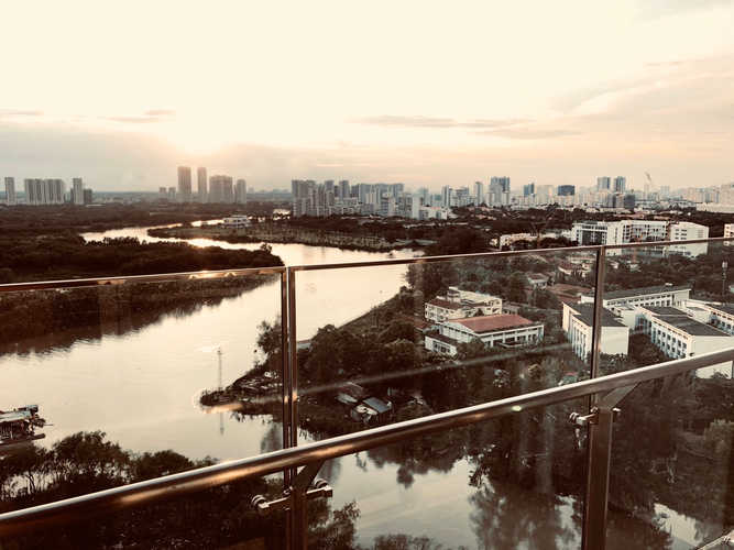 View căn hộ Phú Mỹ Hưng Midtown, Quận 7 Căn hộ Phú Mỹ Hưng Midtown kết cấu 2 phòng ngủ, đầy đủ nội thất.