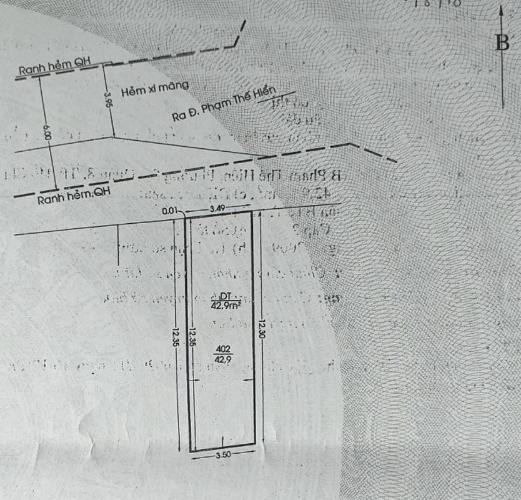 Bản vẻ nhà phố Quận 8 Nhà phố hướng Bắc diện tích sử dụng 134.9m2, khu dân cư an ninh