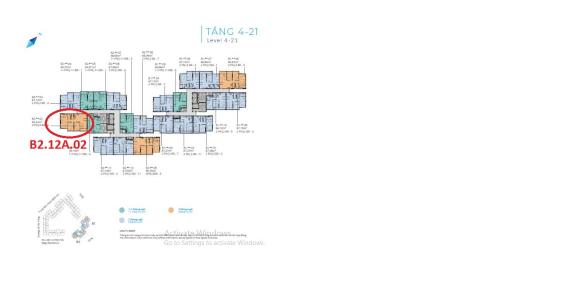 Mặt bằng khu căn hộ SAFIRA KHANG ĐIỀN Bán căn hộ Safira Khang Điền 3PN, tầng 9