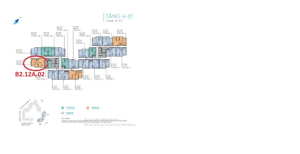 Mặt bằng khu căn hộ SAFIRA KHANG ĐIỀN Bán căn hộ Safira Khang Điền 3PN, tầng 9