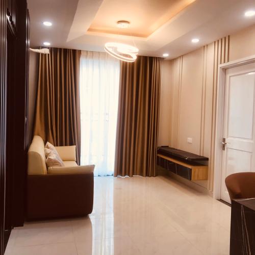 phòng khách căn hộ sài gòn mia Bán căn hộ nội thất đầy đủ Saigon Mia, view thành phố mát mẻ