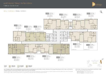 layout tháp B dự án Masteri Centre Point quận 9 Căn hộ Masteri Centre Point tầng cao, đón view thoáng mát.