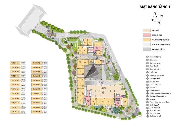 Opal Skyline - mặt bằng dự án Opal Skyline