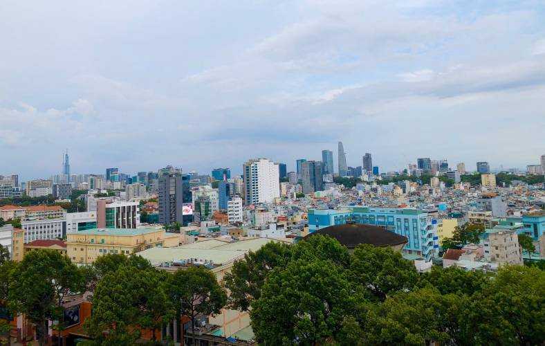 View căn hộ HaDo Centrosa Garden, Quận 10 Căn hộ tầng 28 HaDo Centrosa Garden thiết kế kỹ lưỡng, nội thất cơ bản.