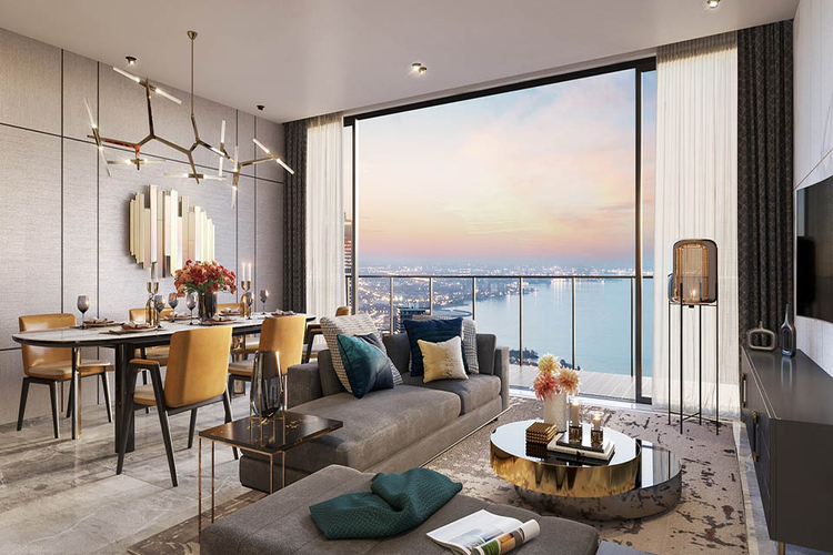 Nhà mẫu căn hộ The Metropole Thủ Thiêm, Quận 2 Căn hộ The Metropole Thủ Thiêm thiết kế hiện đại, nội thất cơ bản.