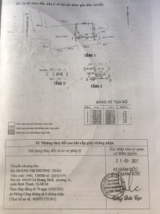 Bản vẽ nhà phố Quận Bình Thạnh Nhà phố thiết kế 1 trệt, 2 lầu diện tích 21.9m2, cửa chính hướng Tây.