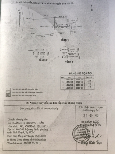 Bản vẽ nhà phố Quận Bình Thạnh Nhà phố thiết kế 1 trệt, 2 lầu diện tích 21.9m2, cửa chính hướng Tây.