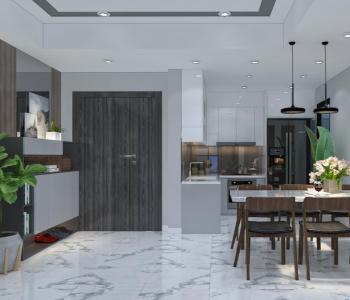 phòng bếp căn hộ midtown Căn hộ Phú Mỹ Hưng Midtown tầng trung, nội thất sang trọng.