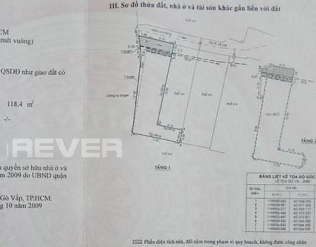 Bản vẽ nhà phố Quận Gò Vấp Nhà phố diện tích 65.4m2 nở hậu chữ L, gần vòng xoay Phạm Văn Đồng.