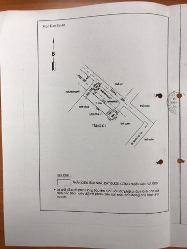 Bản vẻ nhà phố Quận 12 Nhà phố 2 mặt tiền hẻm Quận 12 hướng Đông Nam, diện tích 38.1m2.