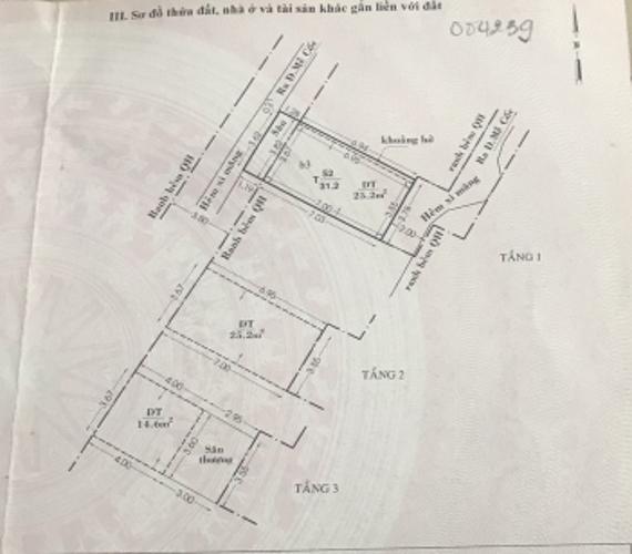 Bản vẽ nhà phố Mễ Cốc, Quận 8 Nhà phố hướng Đông Nam, diện tích 31.2m2 bàn giao sổ hồng riêng.