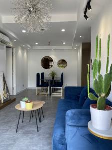 Phòng khách căn hộ Duplex Masteri Thảo Điền, Quận 2 Căn hộ Duplex Masteri Thảo Điền nội thất đầy đủ, view đón gió.