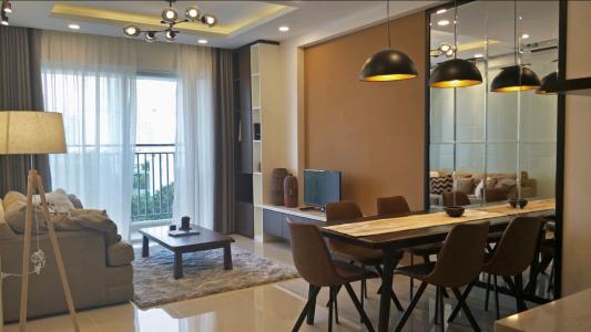 phòng khách Cho thuê căn hộ Sunrise Riverside 3 phòng ngủ diện tích 92m2