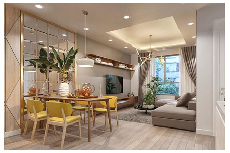 Căn hộ Topaz Elite, Quận 8 Căn hộ Topaz Elite hướng ban công tây bắc không có nội thất diện tích 86m²